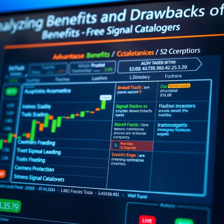 Analyzing Benefits and Drawbacks of Free Signal Catalogers Chart depicting advantages and limitations of free binary options signal catalogers
