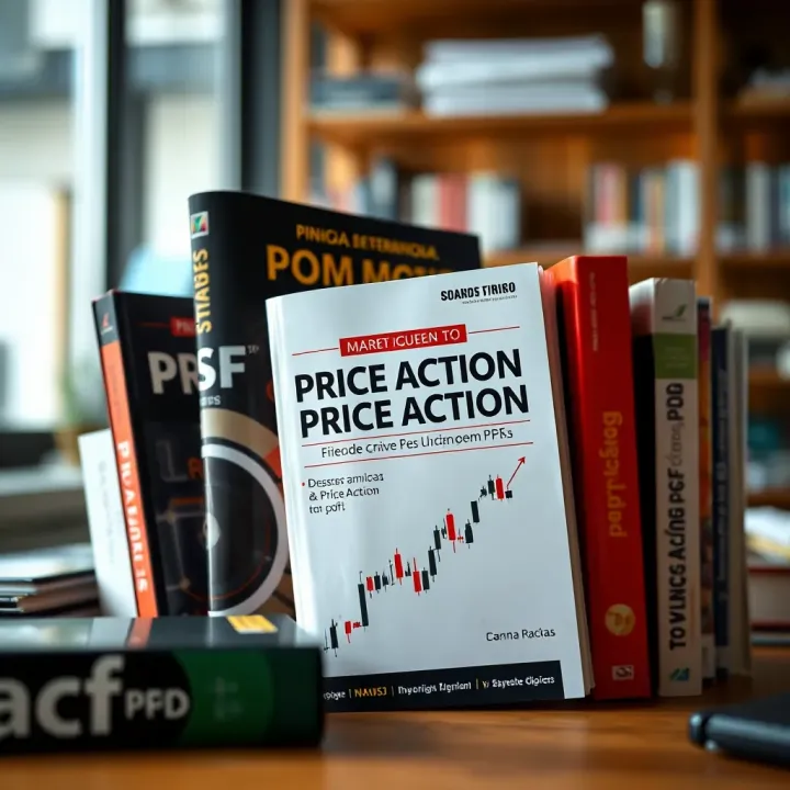 Collection of Portuguese books about technical analysis and price action in PDF format