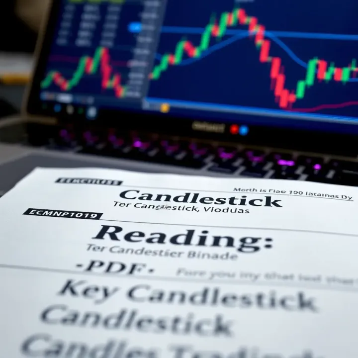 Annotated PDF page displaying key candlestick reading techniques for binary options market analysis