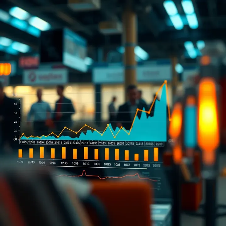 Chart illustrating consumer behavior patterns and purchasing trends analysis