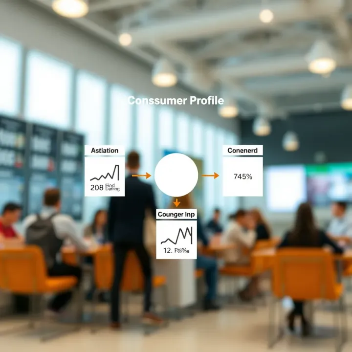 Consumer Profile Segmentation and Opportunity Identification Diagram illustrating consumer profile segmentation and opportunity mapping