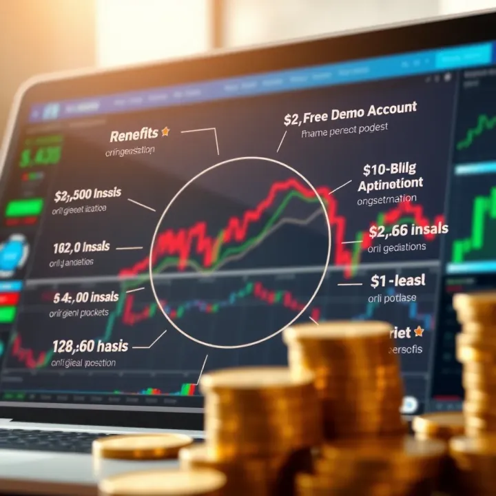 Benefits of Using a Free Demo Account for Risk-Free Investment Practice Graphical representation of benefits for investors using a free demo account for risk-free practice