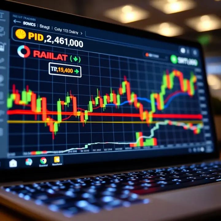 Graph showing investor account automatically copying trades from experienced trader on digital platform