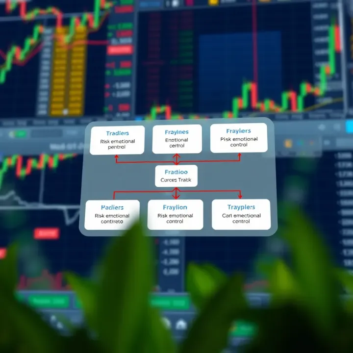 Risk Management and Emotional Discipline Framework for Day Trading Conceptual diagram of risk management and emotional control in day trading