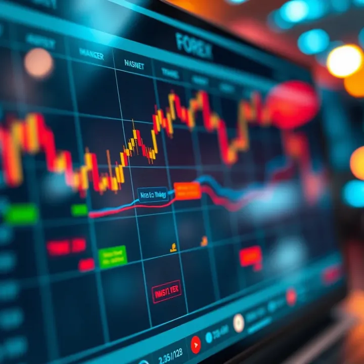 Economic calendar displaying Forex market events and their impact on currency trading