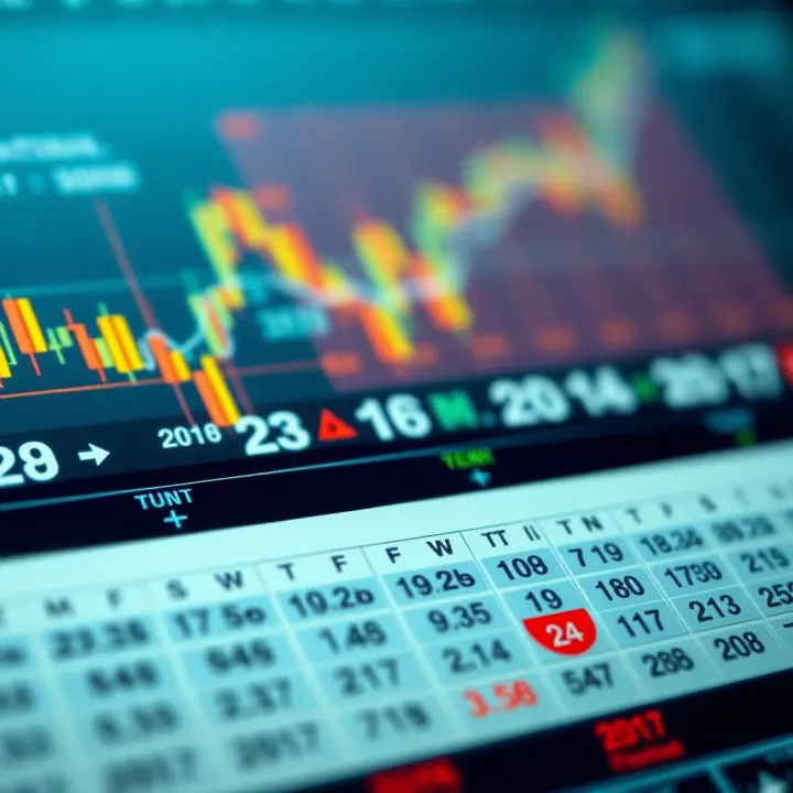 Economic calendar highlighting critical market events and financial indicators throughout the year