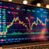 Chart displaying binary options trading strategies with trend lines and indicators