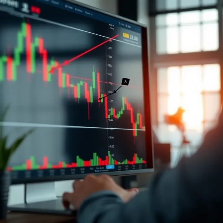 Chart showing disciplined trading strategy with annotated entries and exits