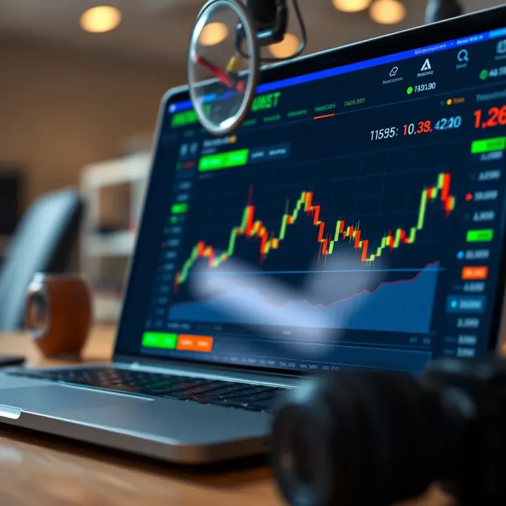 Overview of features and tools available in a demo investment account interface