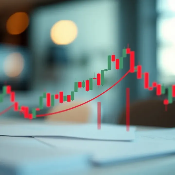 Diagram illustrating bearish candlestick pattern indicating downward trend