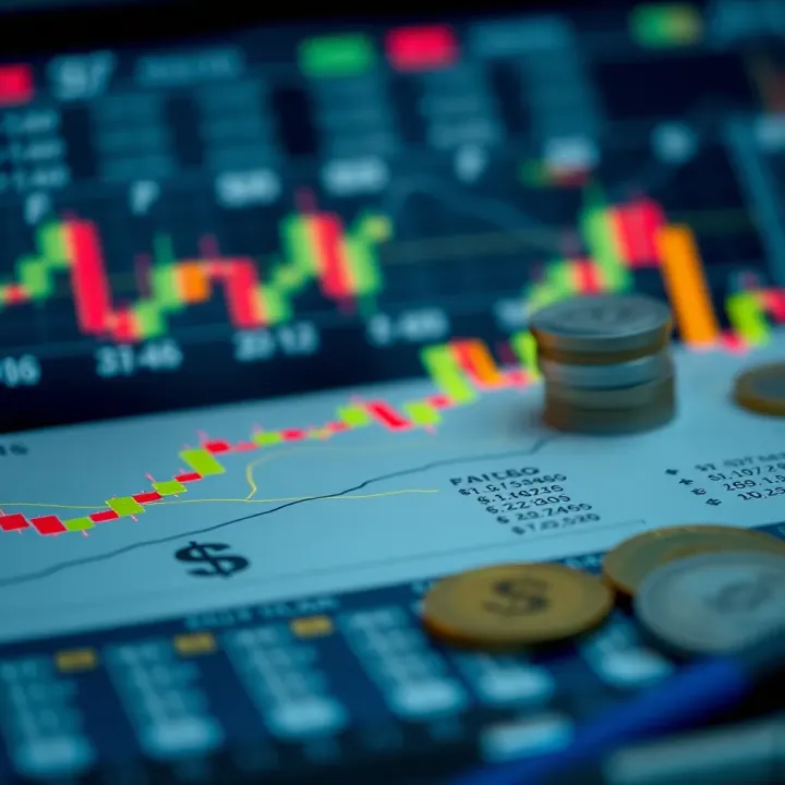 Diagram illustrating binary options trading concept with financial charts and Brazilian currency symbols