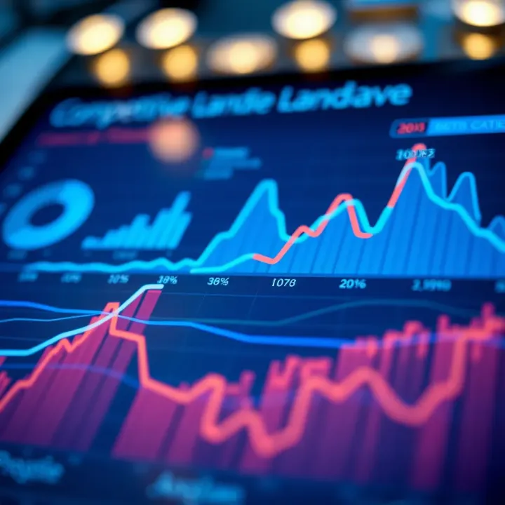Competitive Landscape in Market Research for Academic Projects Graph depicting competitive landscape analysis for market research