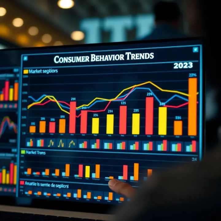 Chart displaying consumer behavior trends and market segments