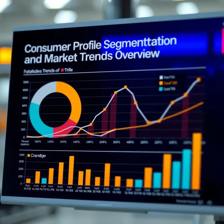 Consumer Profile Segmentation and Market Trends Overview Chart illustrating consumer profile segmentation and market trends
