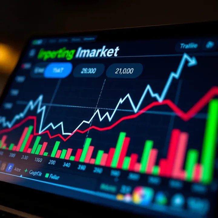 Graph displaying market trends and competitive analysis data