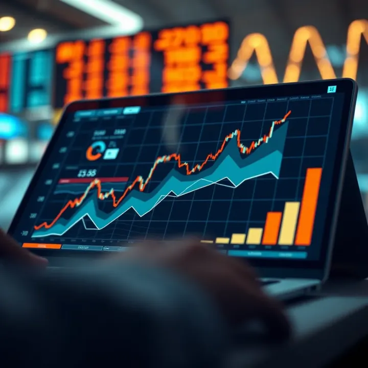 Graph showing market trends and consumer behavior analysis