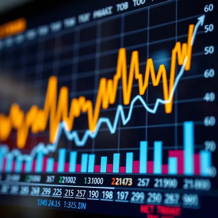 Market Trends Influenced by Economic Indicators Graph showing market trends influenced by economic indicators