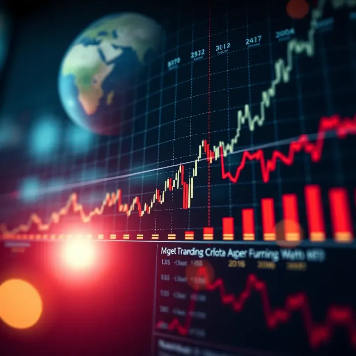 Market Trends Influenced by Monetary Policies and Global Economic Events Graph showing market trends influenced by monetary policy decisions and global economic occurrences