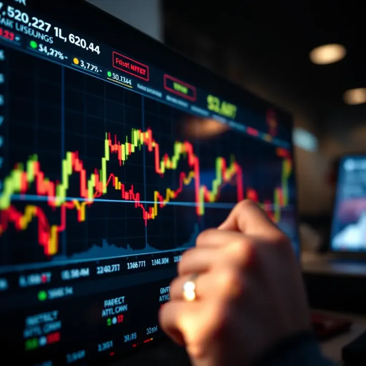 Chart illustrating market volatility and performance tips for fast-paced trading