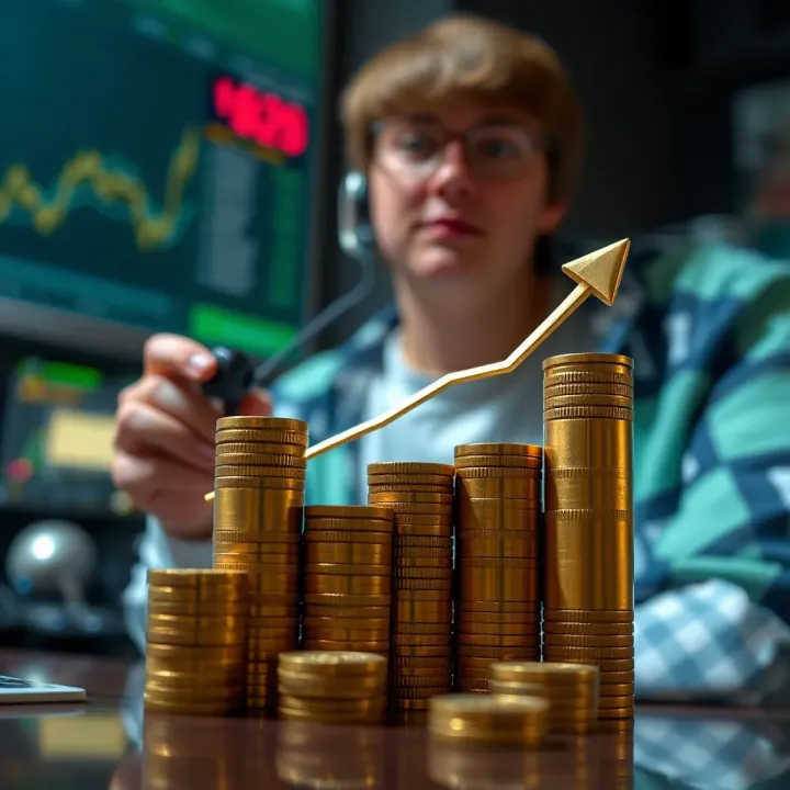 Conceptual illustration of maximizing profits with disciplined financial planning