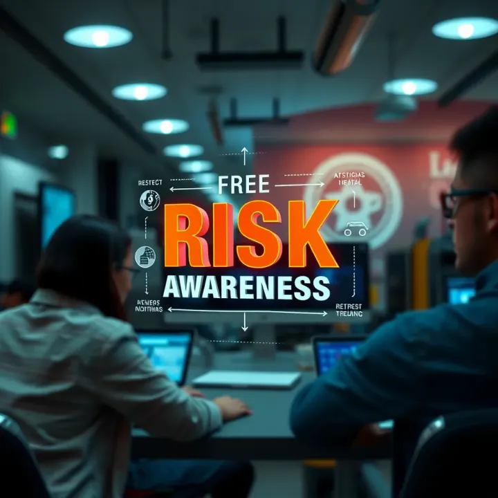 Conceptual visualization of organizational culture emphasizing risk awareness and prevention