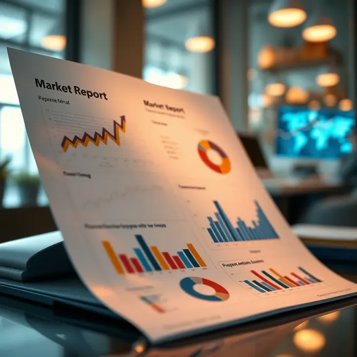 Detailed report showcasing data collection and strategic insights for business decisions