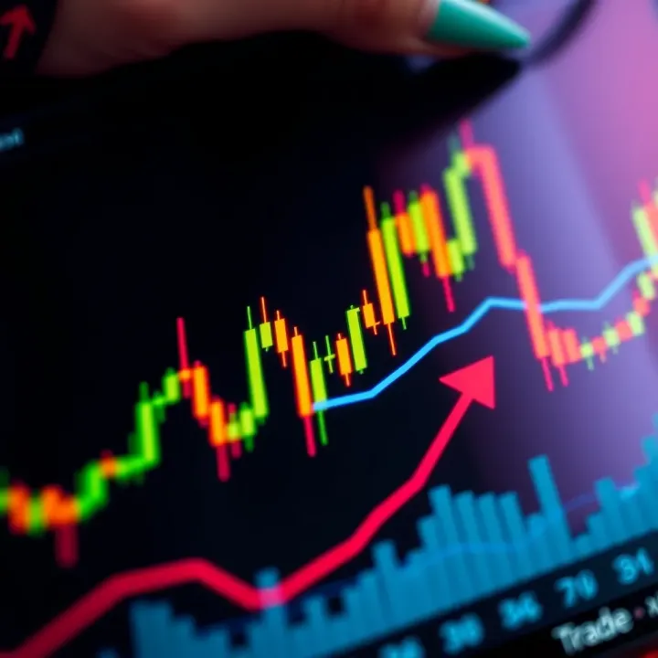 Candlestick chart pattern illustrating price action strategy in financial trading