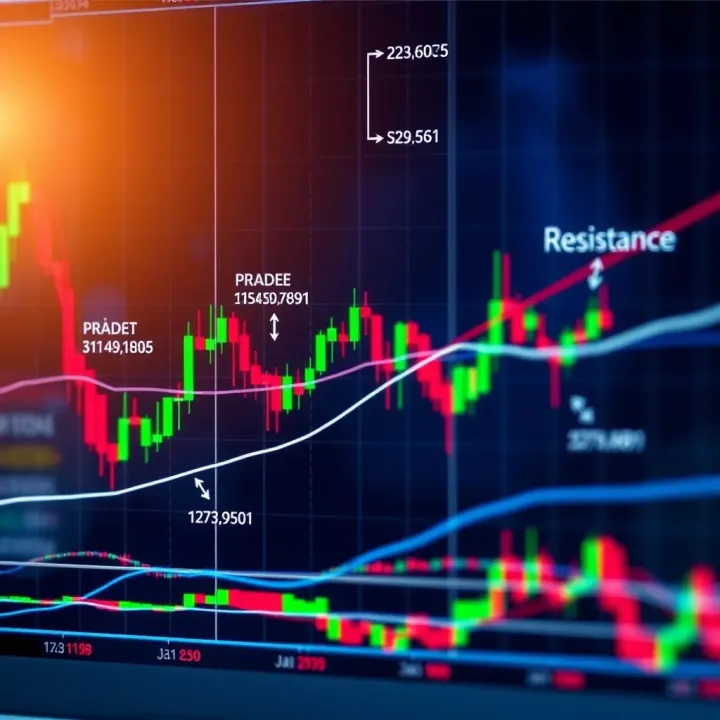Support and Resistance in Price Action Strategy Technical chart illustrating support and resistance levels combined with price action indicators