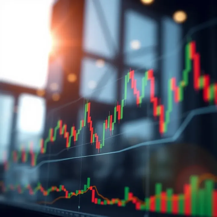 Graph showing clear price tops and bottoms indicating market trend reversals using price action techniques
