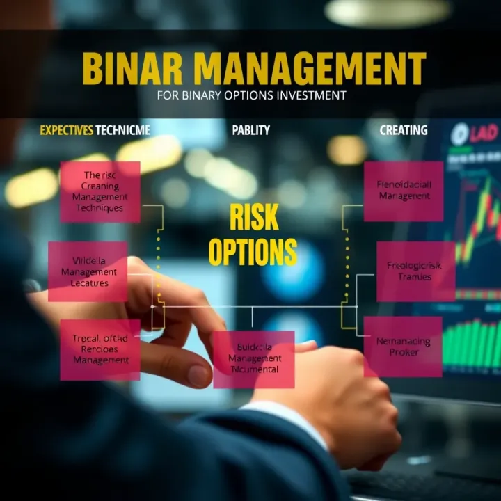Diagram illustrating risk management techniques and financial planning for binary options investors