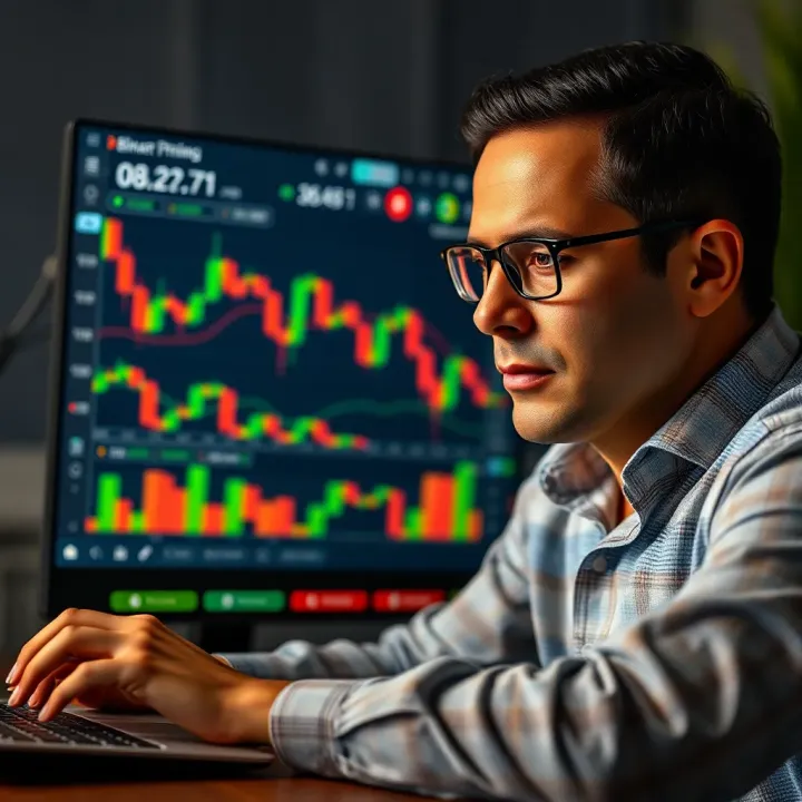 Secure online trading platform with financial data and trusted broker selection