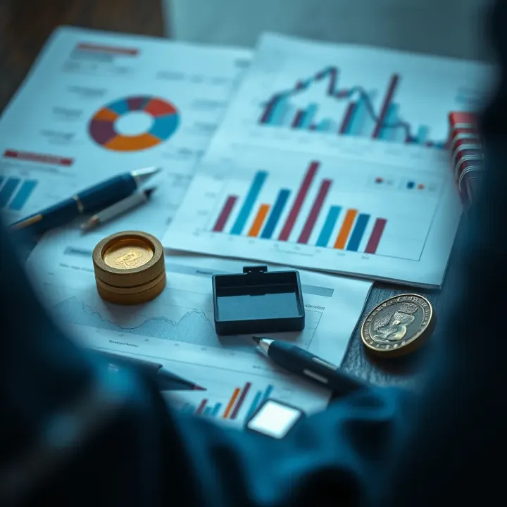 Strategic Planning Supported by Market Research Business strategic planning with charts and market research materials