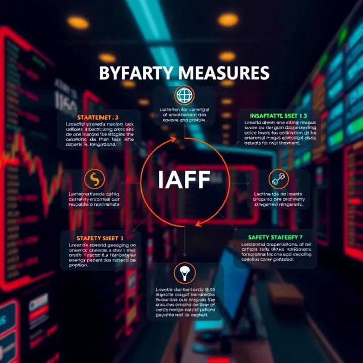 Diagram illustrating key strategies and safety measures in binary options investment