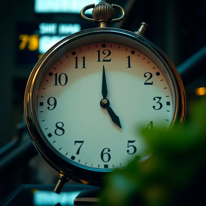 World clock displaying different time zones with emphasis on Brazilian market time and major financial events